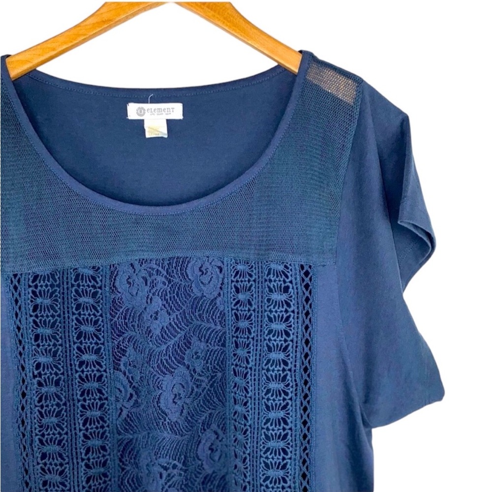 New Element Cutout Box Cut Shirt Medium Slate Blue